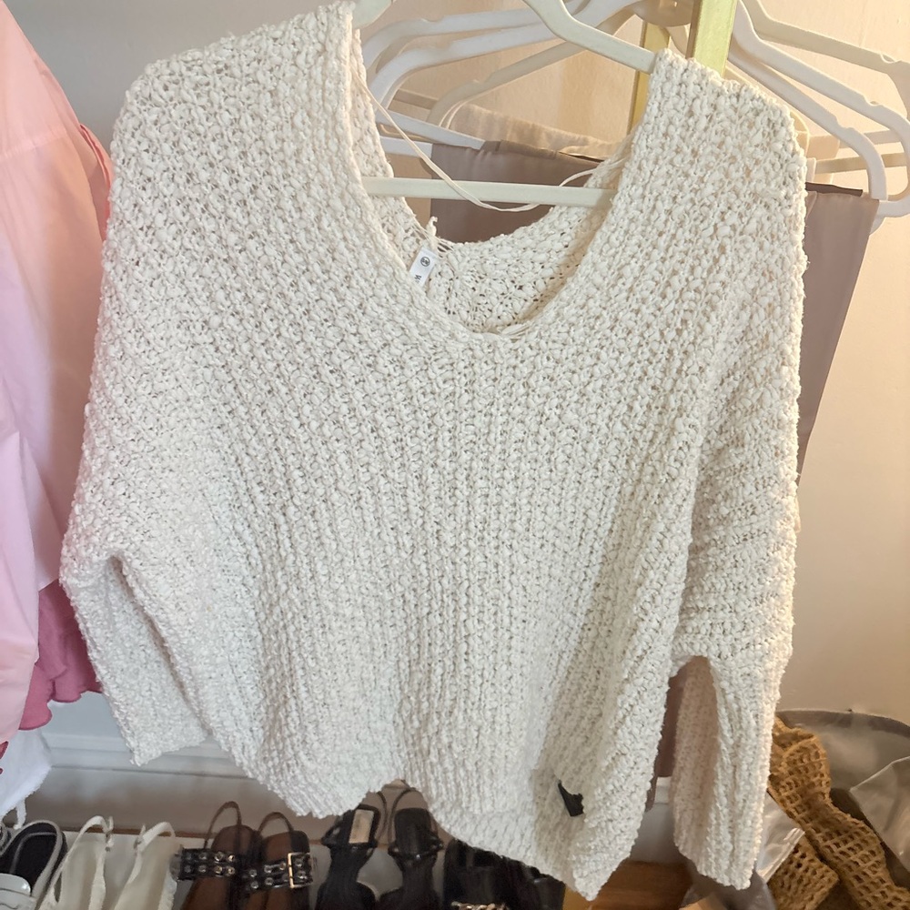 VICI OVERSIZED OFF SHOULDER SWEATER